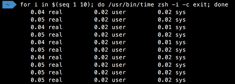 Zsh speeds with no Oh my zsh or nvm