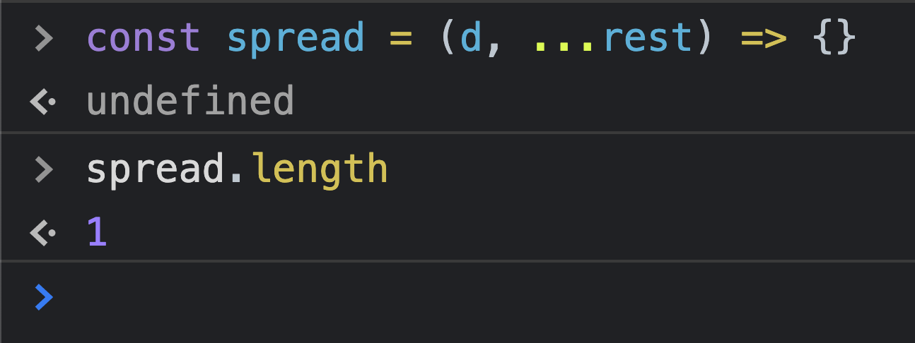 Javascript function length